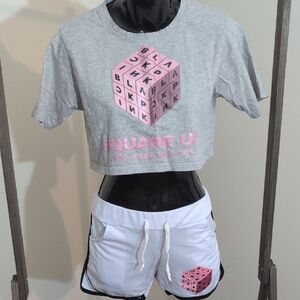 Blackpink | Square Up White Crop Top Set